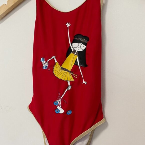 Little Marc Jacobs Girl's One Piece Bathing Suit Size 6 - Picture 4 of 6